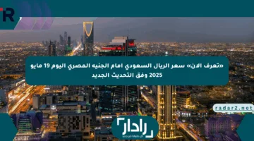 «تعرف الآن» سعر الريال السعودي أمام الجنيه المصري اليوم 19 مايو 2025 وفق التحديث الجديد
